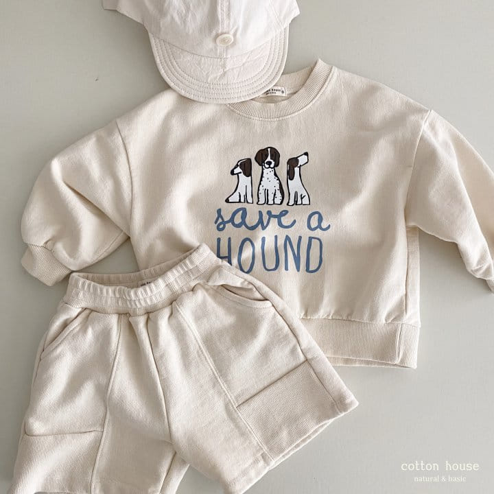 Cotton House - Korean Children Fashion - #designkidswear - Hound Sweatshirt - 8