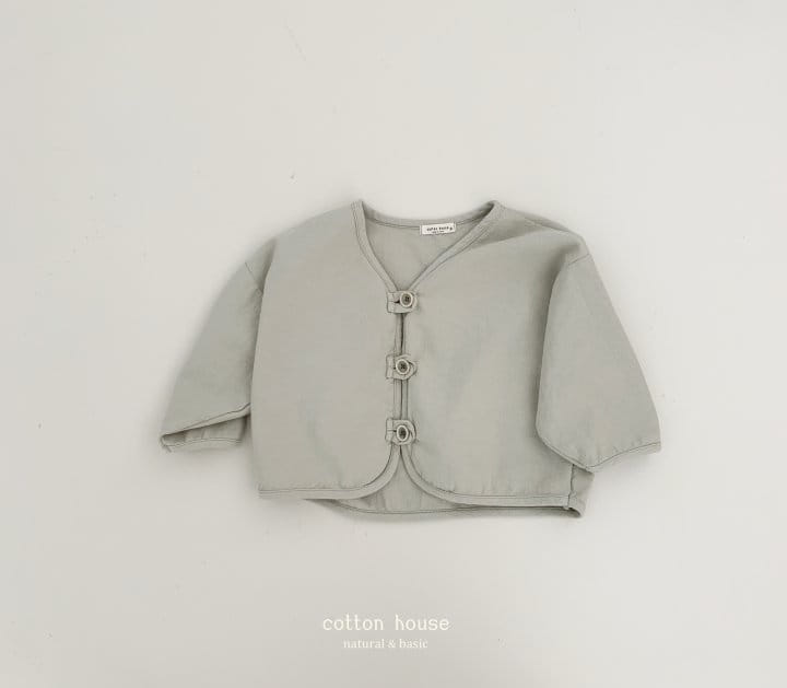 Cotton House - Korean Children Fashion - #childrensboutique - Piping Loose Cardigan - 4