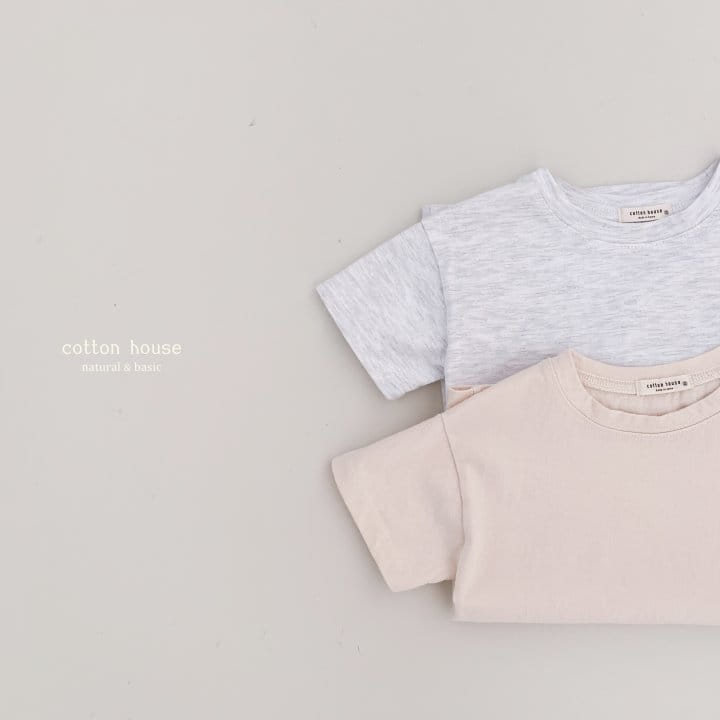 Cotton House - Korean Children Fashion - #designkidswear - Layered Short Sleeves Tee - 4