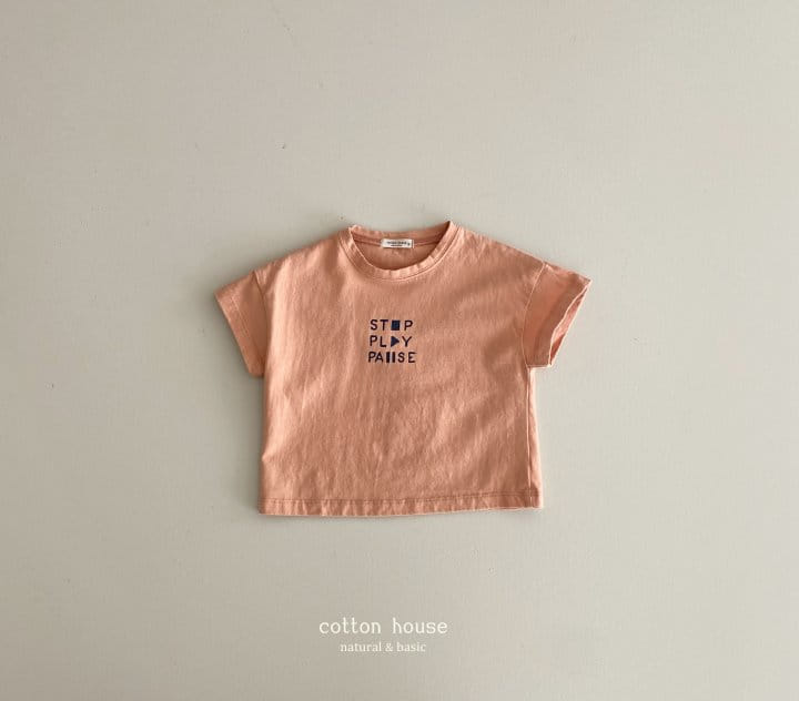 Cotton House - Korean Children Fashion - #discoveringself - Play Short Sleeves Tee - 3