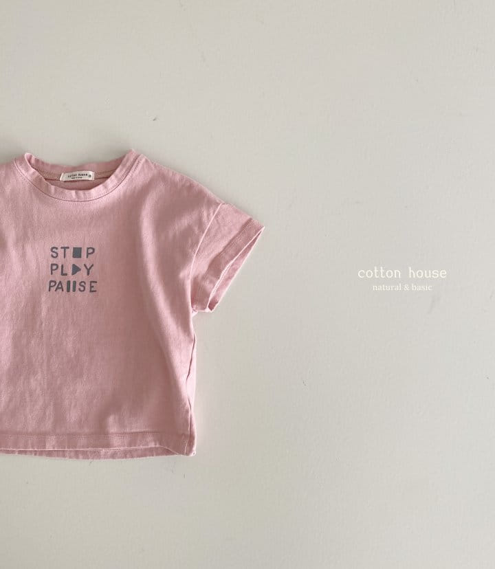 Cotton House - Korean Children Fashion - #kidzfashiontrend - Play Short Sleeves Tee - 7