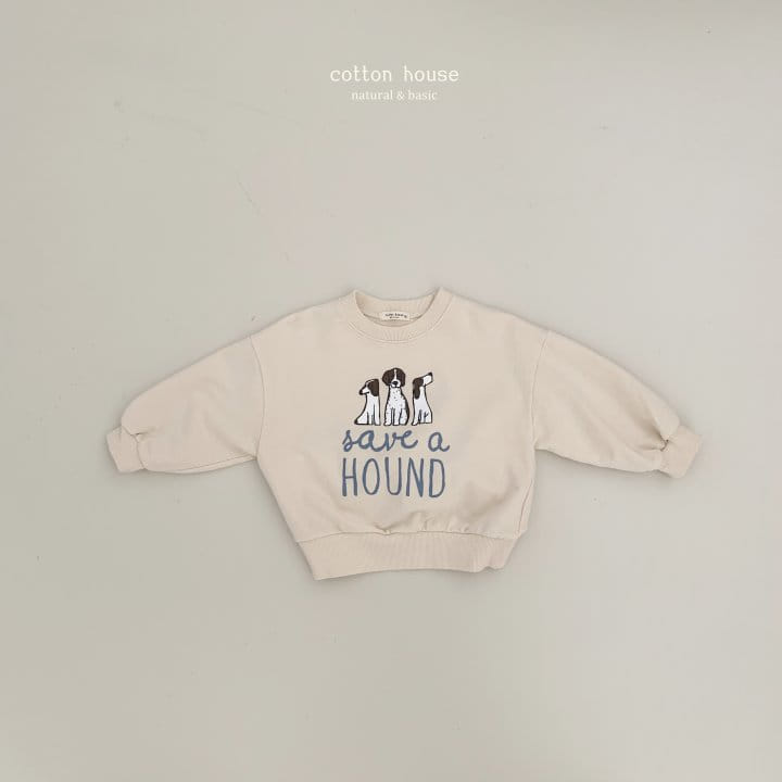 Cotton House - Korean Children Fashion - #todddlerfashion - Hound Sweatshirt - 3