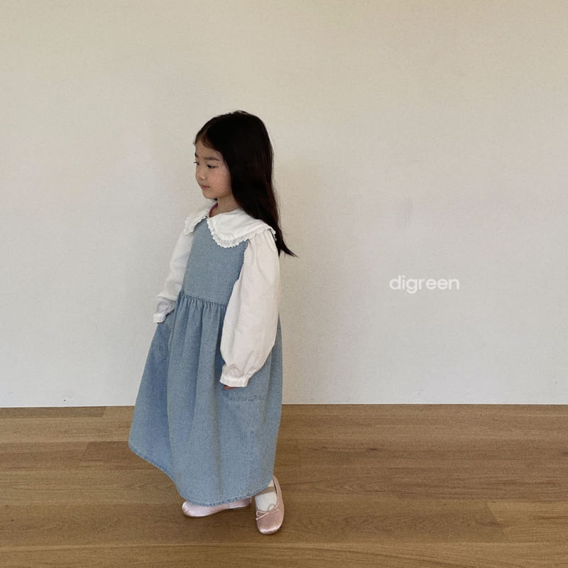 Digreen - Korean Children Fashion - #Kfashion4kids - Denim One-piece - 11