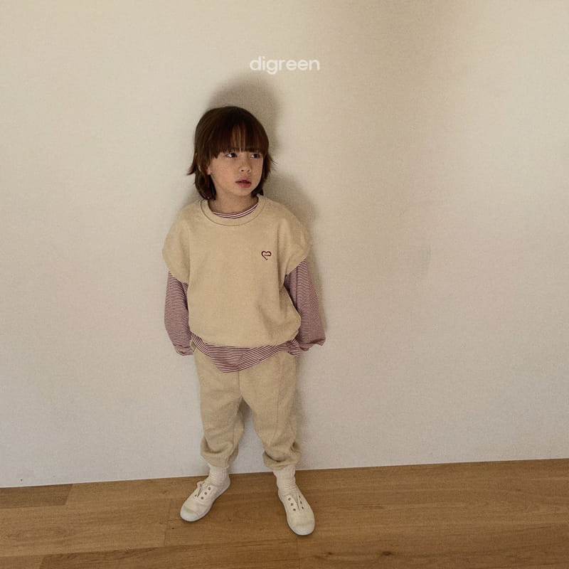 Digreen - Korean Children Fashion - #Kfashion4kids - Heart Vest - 2