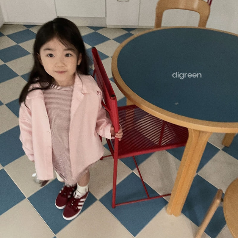 Digreen - Korean Children Fashion - #childofig - Stripes Gibong Tee - 6