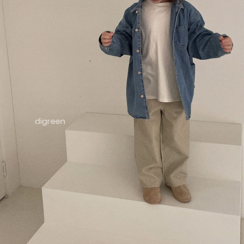 Digreen - Korean Children Fashion - #childofig - Denim Low Shirt - 11
