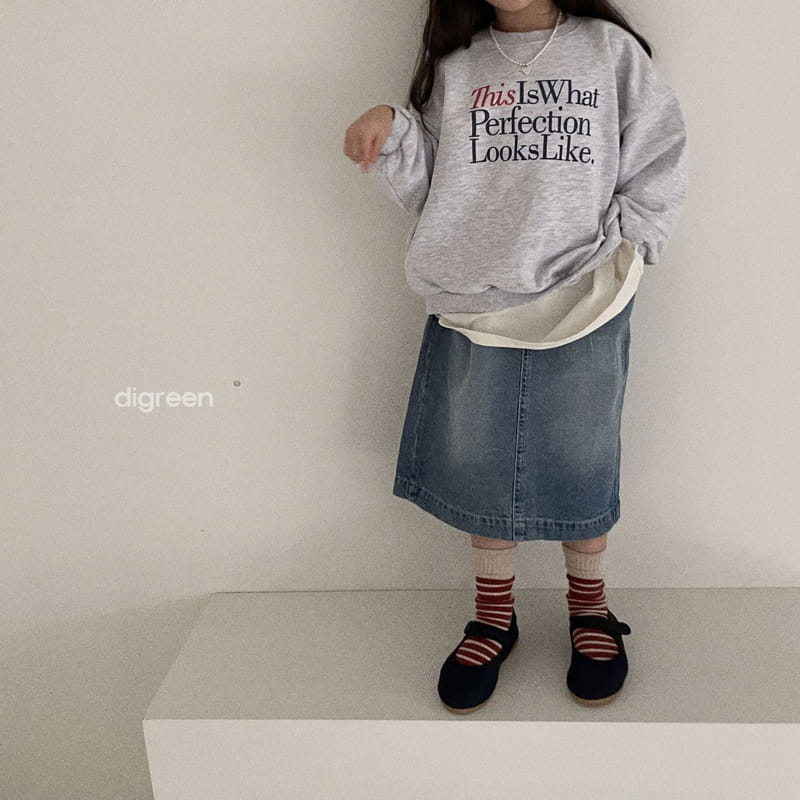 Digreen - Korean Children Fashion - #childofig - Denim Skirt - 5