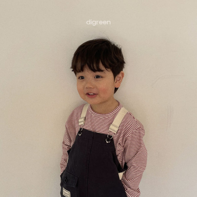 Digreen - Korean Children Fashion - #discoveringself - Stripes Gibong Tee - 9