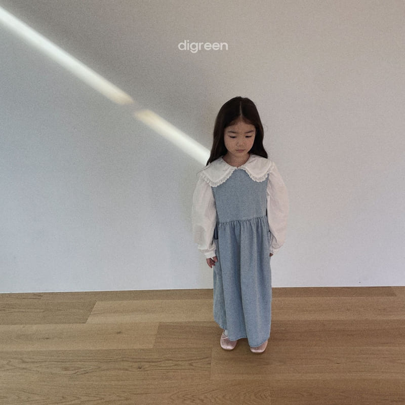 Digreen - Korean Children Fashion - #discoveringself - Denim One-piece - 6