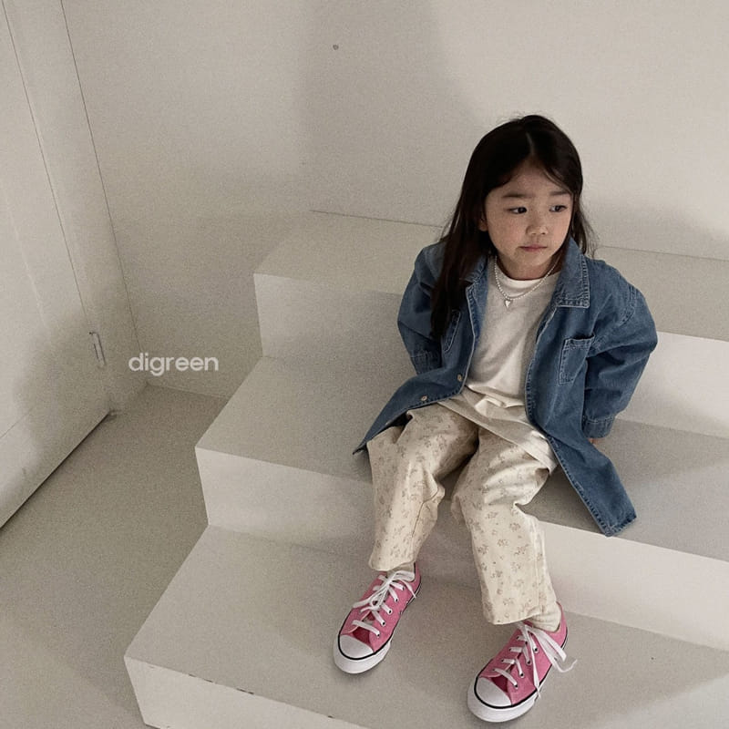 Digreen - Korean Children Fashion - #discoveringself - Denim Low Shirt