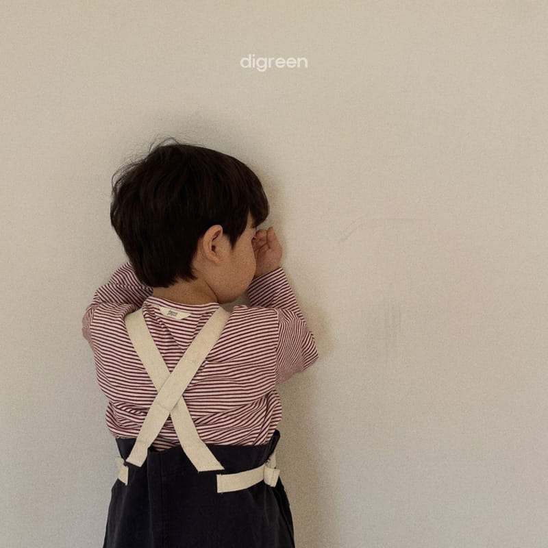 Digreen - Korean Children Fashion - #fashionkids - Stripes Gibong Tee - 10