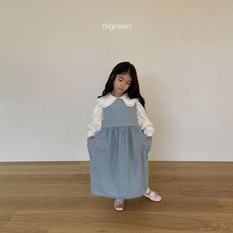 Digreen - Korean Children Fashion - #kidsshorts - Denim One-piece - 8