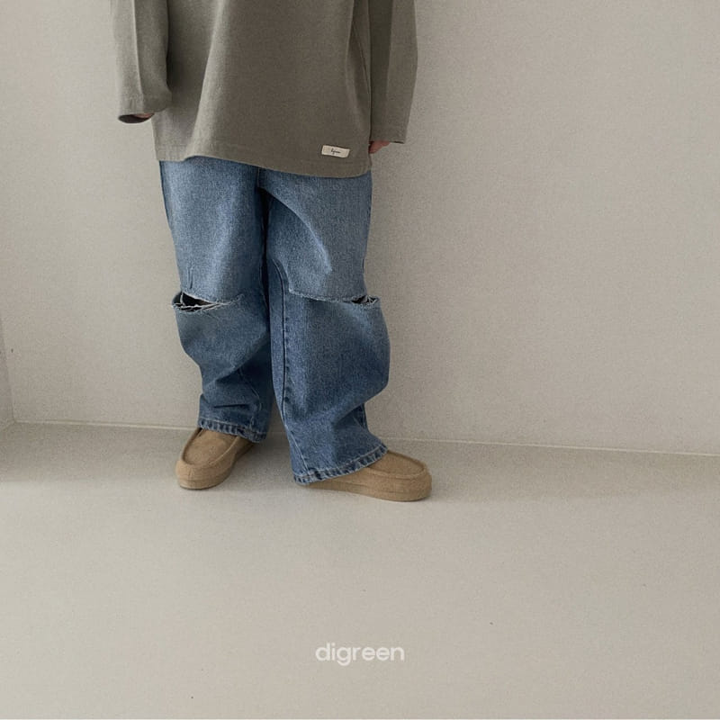 Digreen - Korean Children Fashion - #kidsstore - Cutting Jeans - 7