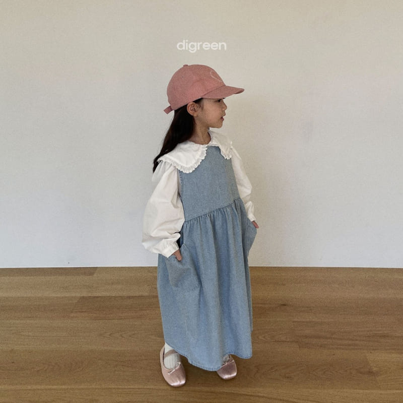 Digreen - Korean Children Fashion - #kidsstore - Denim One-piece - 9