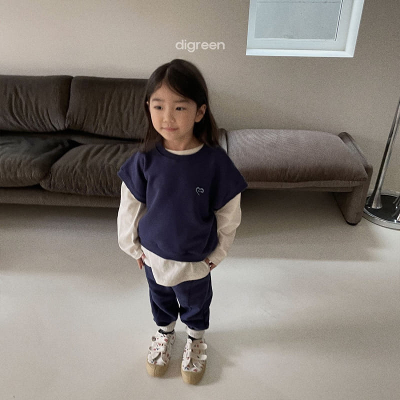 Digreen - Korean Children Fashion - #kidzfashiontrend - Heart Vest