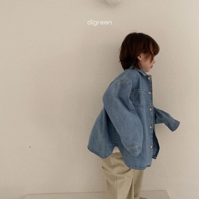 Digreen - Korean Children Fashion - #magicofchildhood - Denim Low Shirt - 8