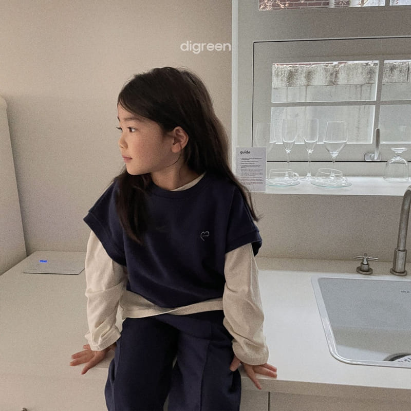 Digreen - Korean Children Fashion - #littlefashionista - Heart Vest - 4
