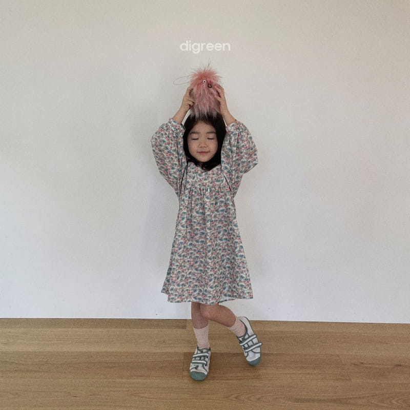 Digreen - Korean Children Fashion - #prettylittlegirls - Puling One-piece - 3