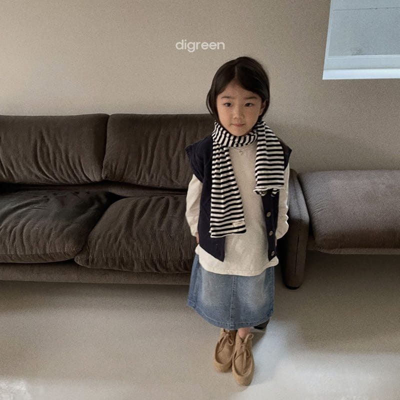 Digreen - Korean Children Fashion - #prettylittlegirls - Denim Skirt - 3