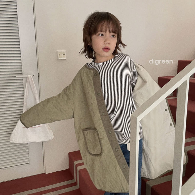 Digreen - Korean Children Fashion - #stylishchildhood - Stripes Gibong Tee - 5