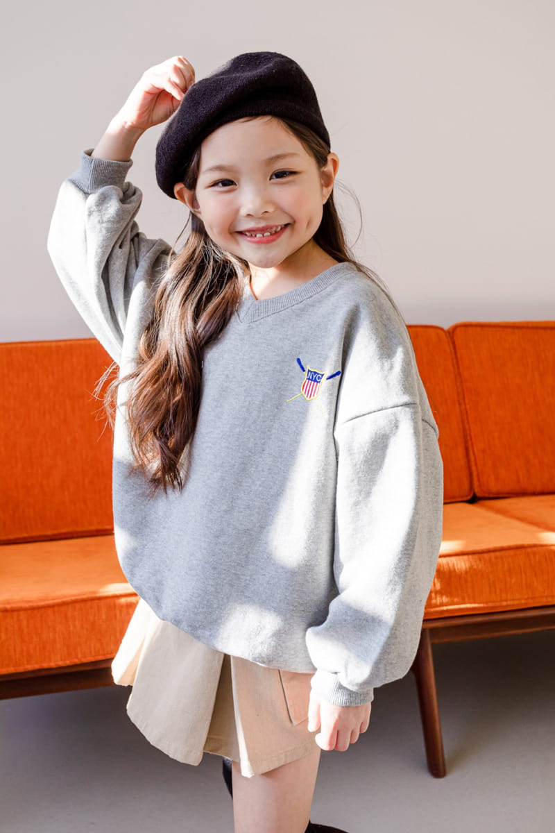 Dore Dore - Korean Children Fashion - #childofig - Embrodiery NYC Sweatshirt - 4