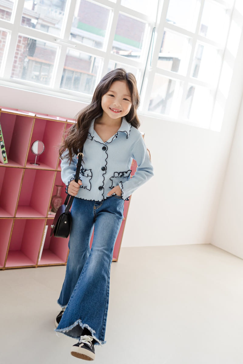 Dore Dore - Korean Children Fashion - #kidsshorts - Spring Triangle Jeans - 4