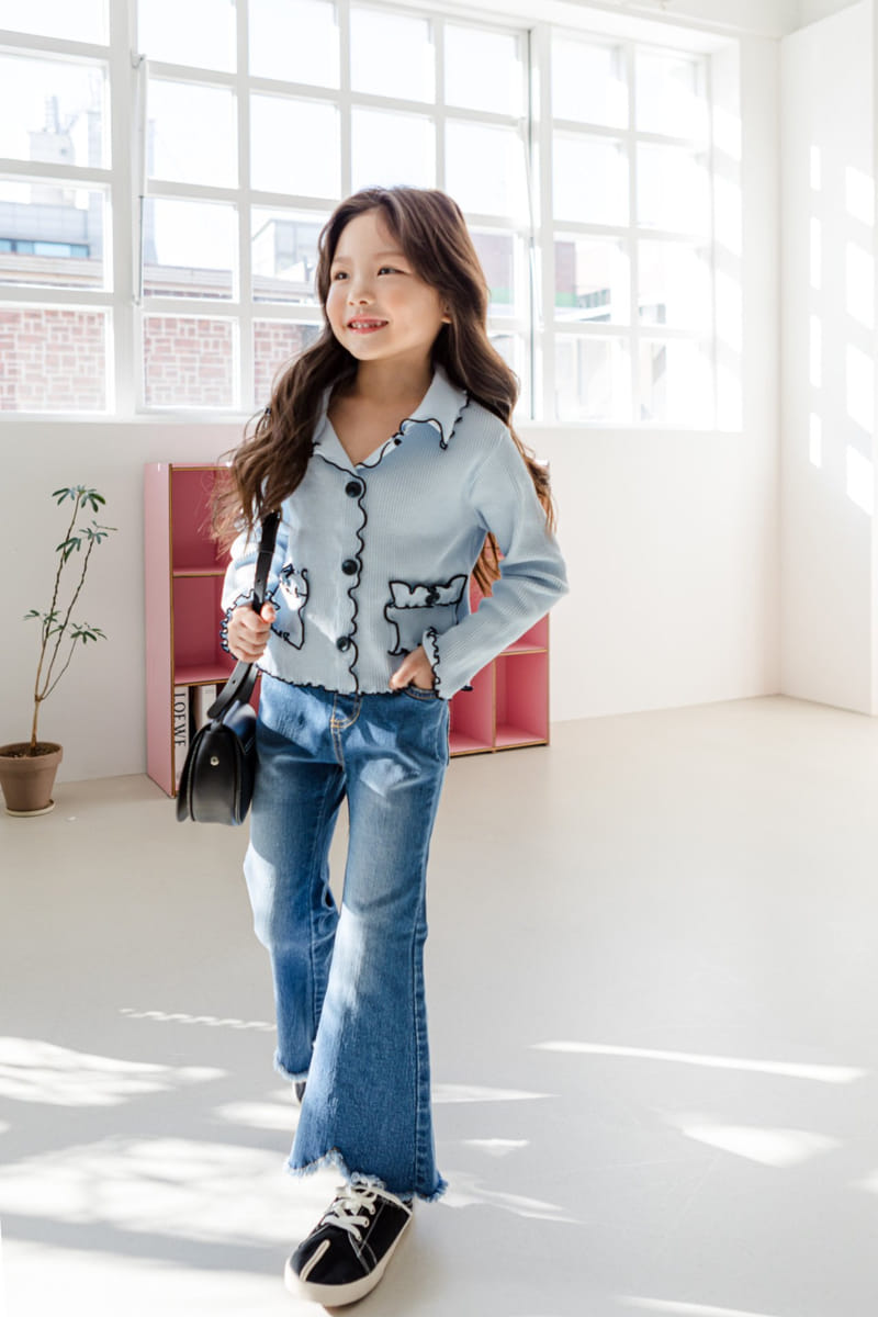 Dore Dore - Korean Children Fashion - #kidzfashiontrend - Spring Triangle Jeans - 5
