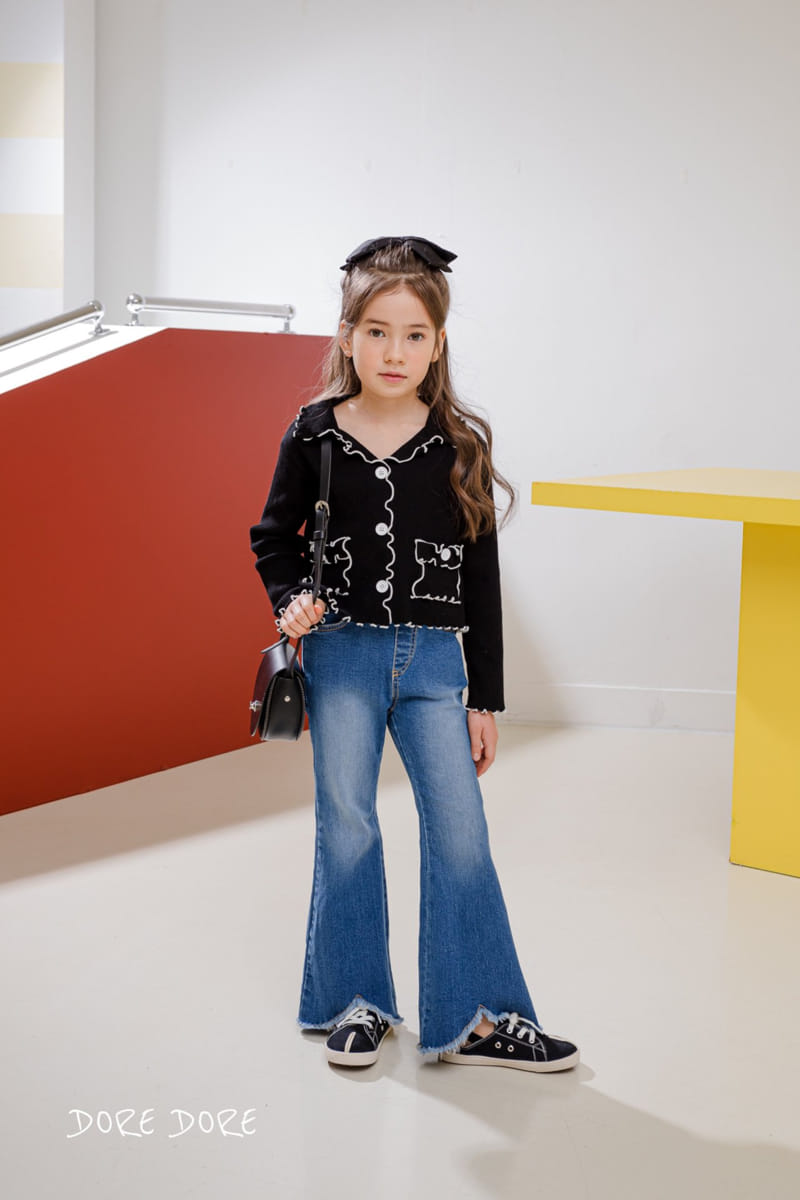Dore Dore - Korean Children Fashion - #littlefashionista - Spring Triangle Jeans - 7
