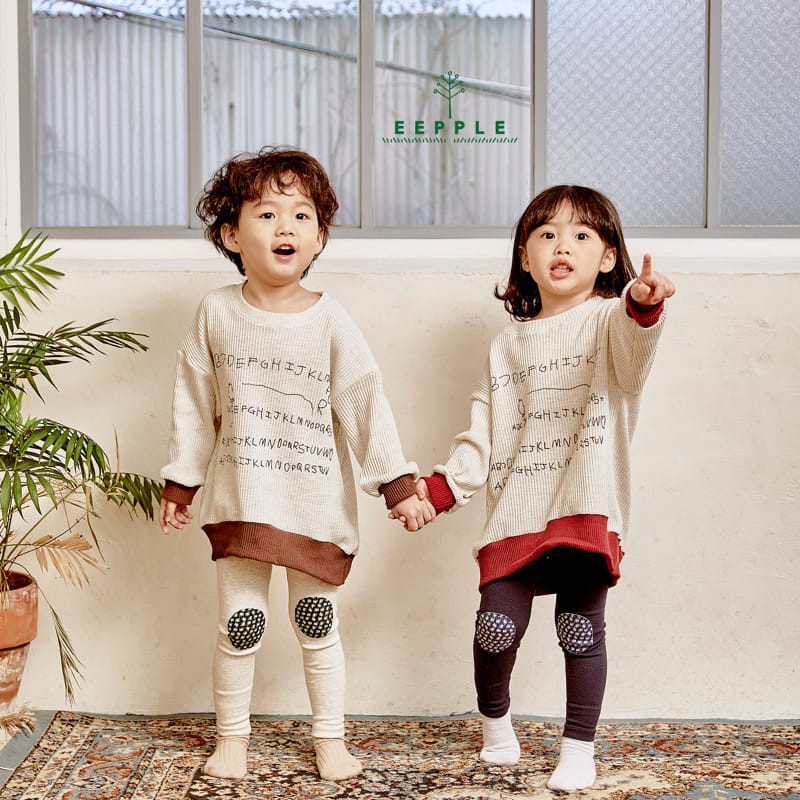 Eepple - Korean Children Fashion - #kidsshorts - Alpabet Sweatshirt - 6