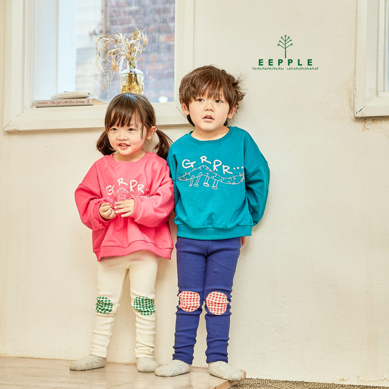 Eepple - Korean Children Fashion - #kidzfashiontrend - Check Rib Leggings - 12