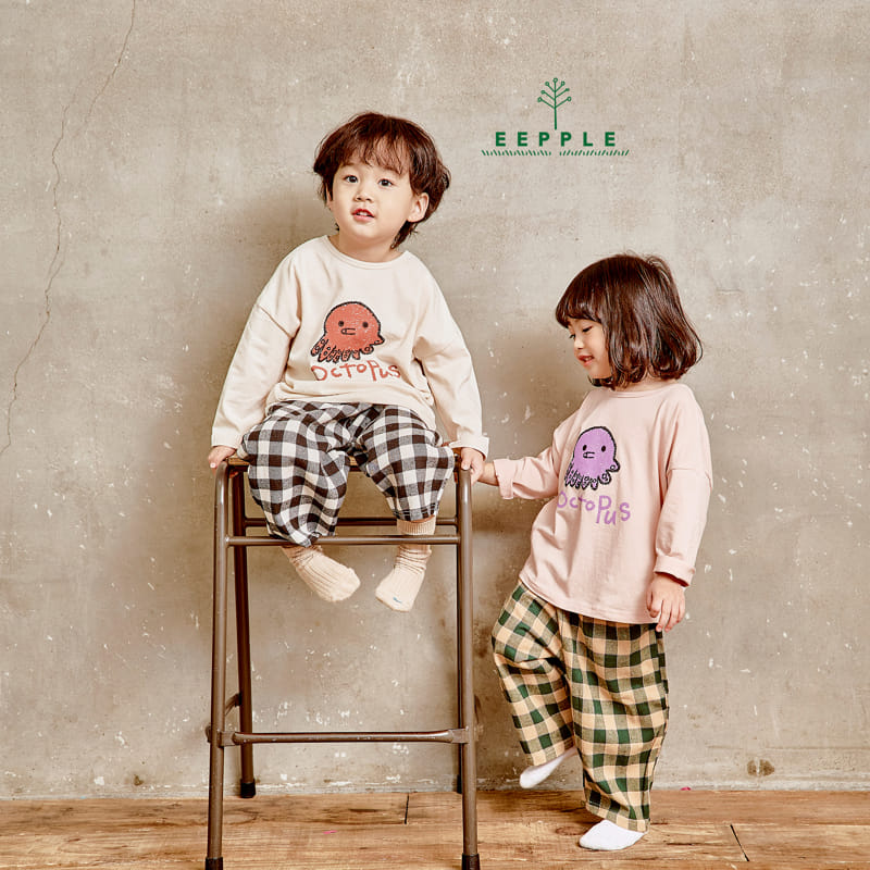 Eepple - Korean Children Fashion - #toddlerclothing - Check Wide Pants - 9