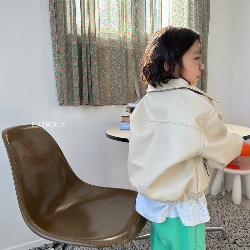 Ellymolly - Korean Children Fashion - #Kfashion4kids - Eco Leather Jacket - 6