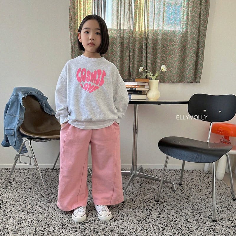 Ellymolly - Korean Children Fashion - #fashionkids - Love Sweatshirt - 7