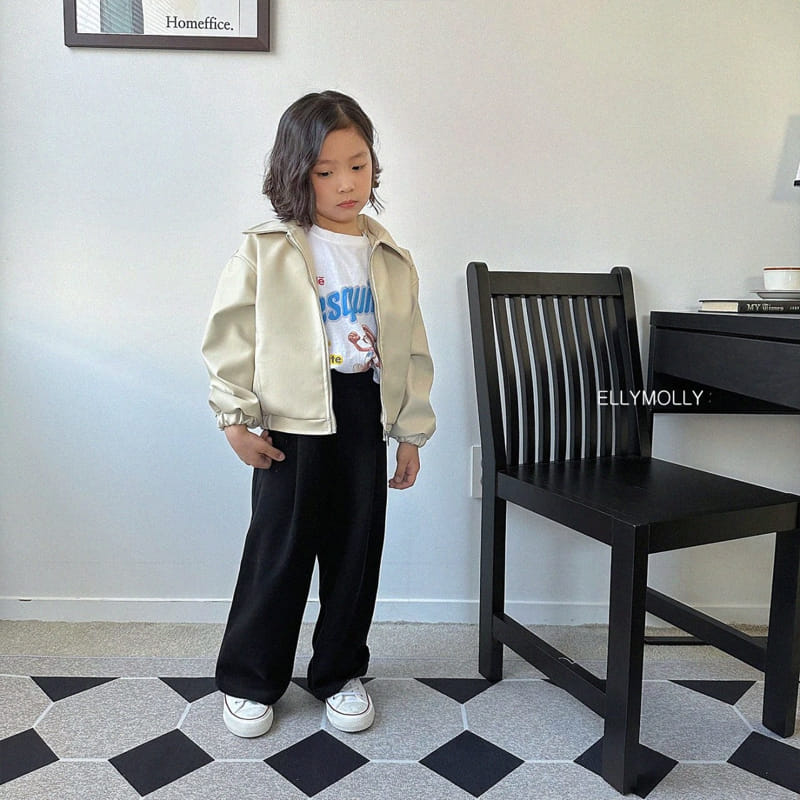 Ellymolly - Korean Children Fashion - #fashionkids - Eco Leather Jacket - 2