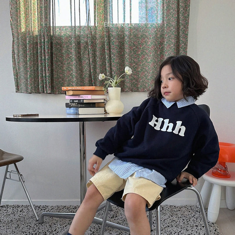 Ellymolly - Korean Children Fashion - #minifashionista - H Sweatshirt - 11