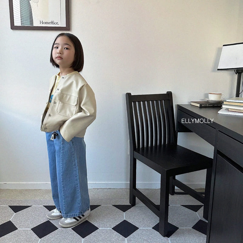 Ellymolly - Korean Children Fashion - #minifashionista - Slit Wide Jeans - 3
