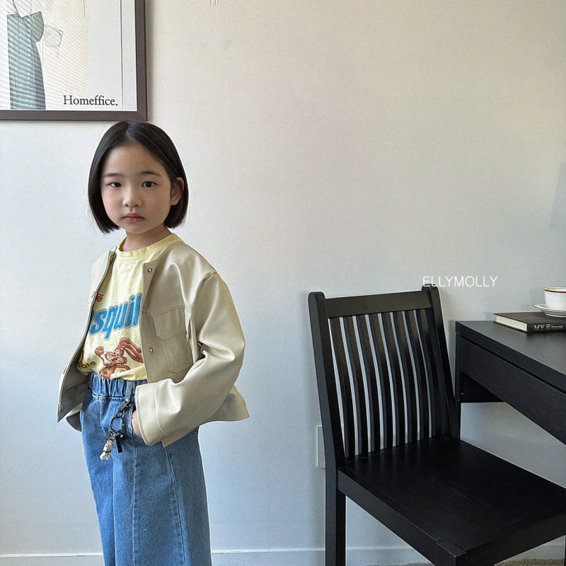 Ellymolly - Korean Children Fashion - #minifashionista - Slit Wide Jeans - 4
