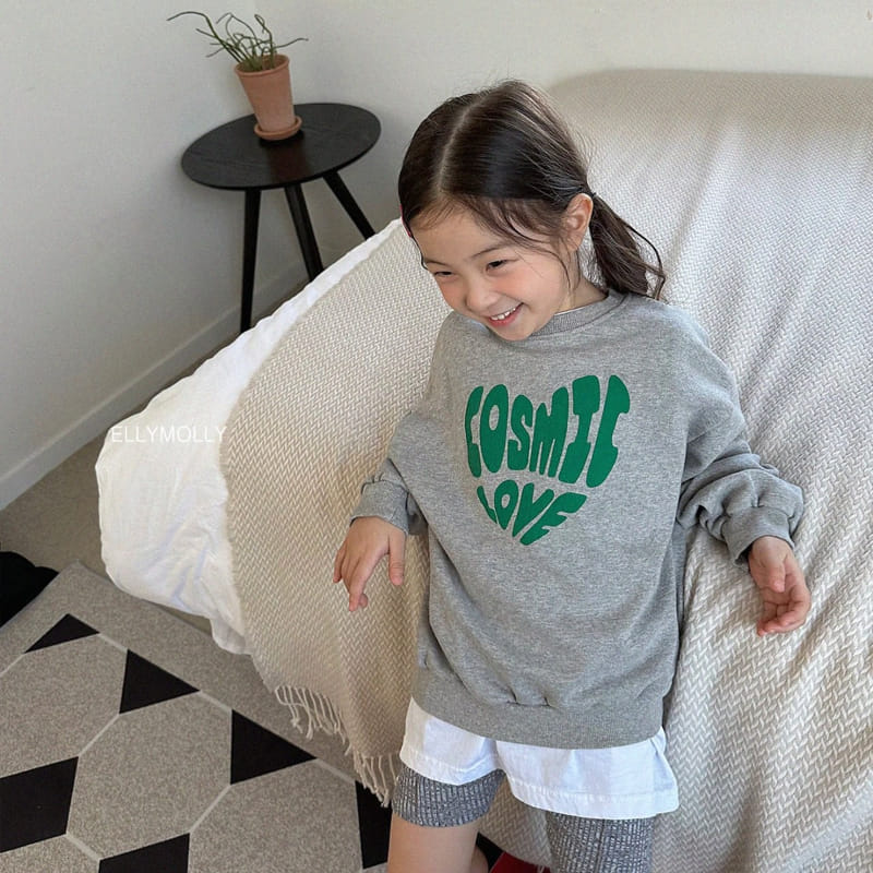 Ellymolly - Korean Children Fashion - #stylishchildhood - Love Sweatshirt - 2