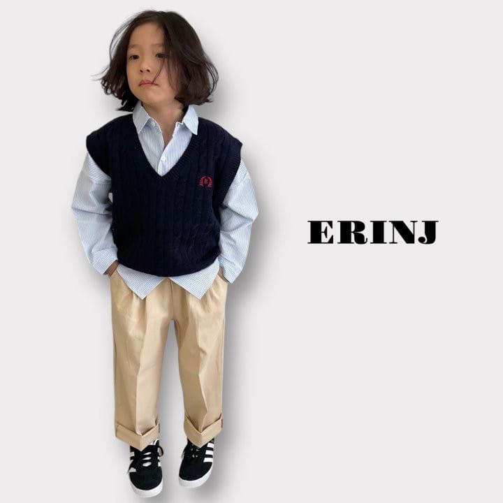 Erin J - Korean Children Fashion - #kidsstore - Twist Knit Vest - 6