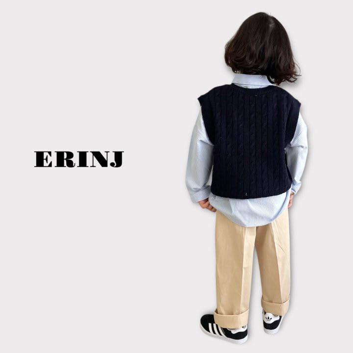 Erin J - Korean Children Fashion - #kidzfashiontrend - Twist Knit Vest - 7
