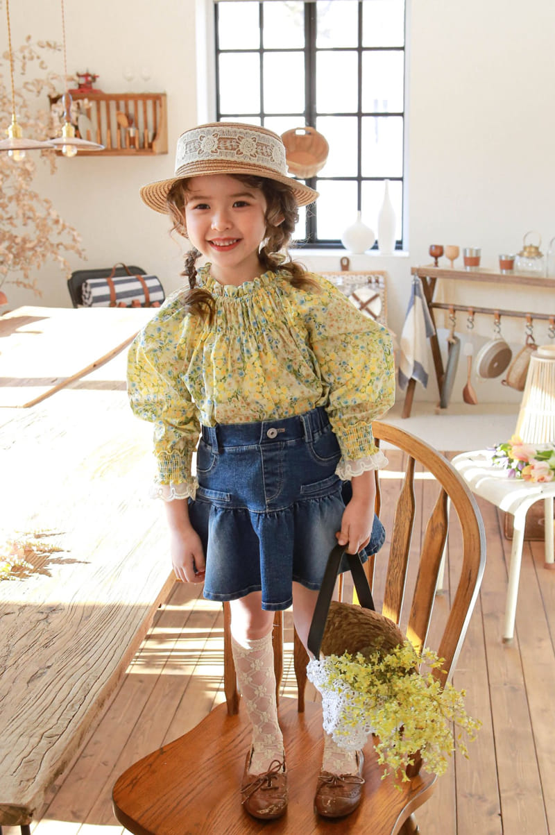 Flo - Korean Children Fashion - #kidzfashiontrend - Monica Denim Skirt - 3