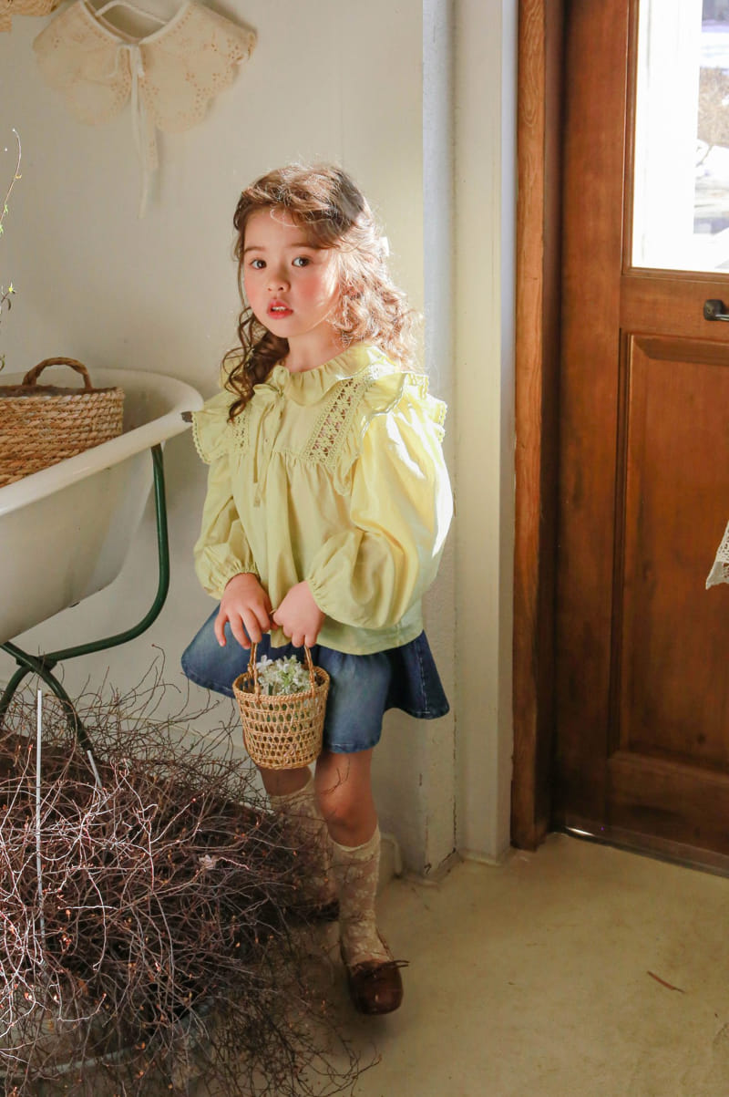 Flo - Korean Children Fashion - #toddlerclothing - Monica Denim Skirt - 10