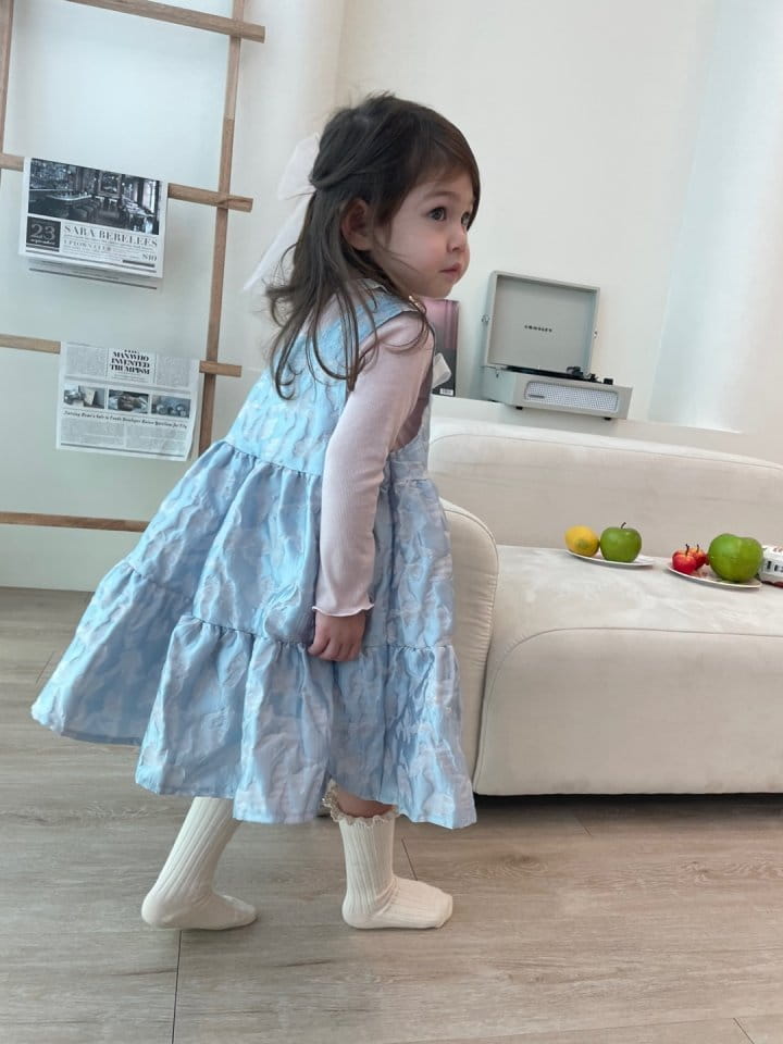 Flower J - Korean Children Fashion - #childofig - Jacquard One-piece - 3