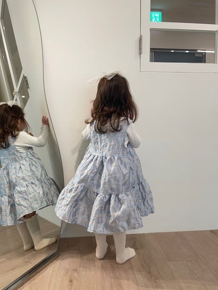 Flower J - Korean Children Fashion - #childrensboutique - Jacquard One-piece - 2