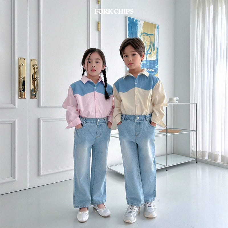 Fork Chips - Korean Children Fashion - #Kfashion4kids - Cloud Shirt - 7