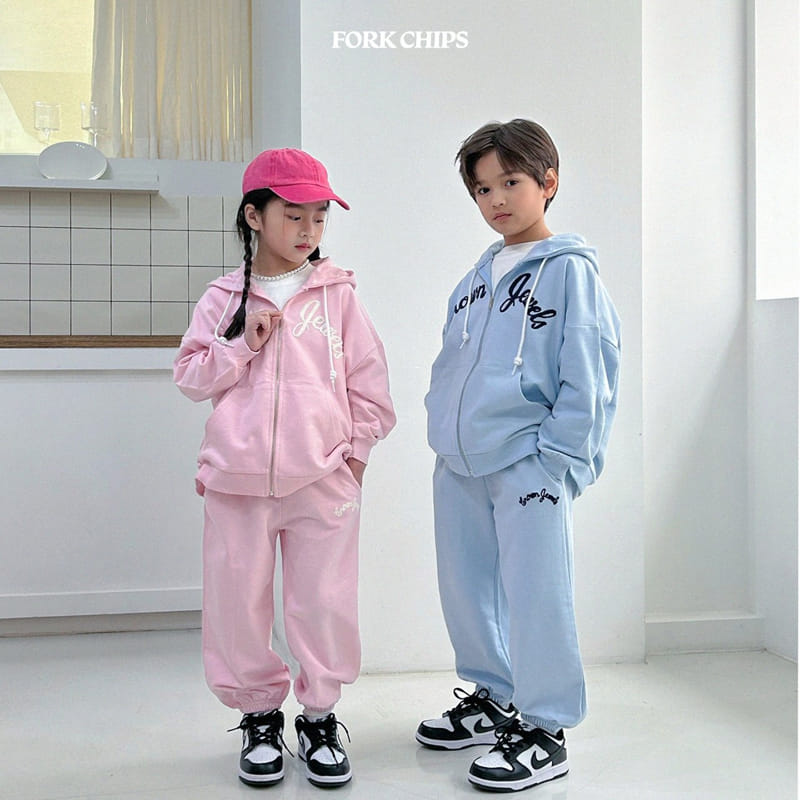 Fork Chips - Korean Children Fashion - #kidzfashiontrend - Crown Top Bottom Set - 4