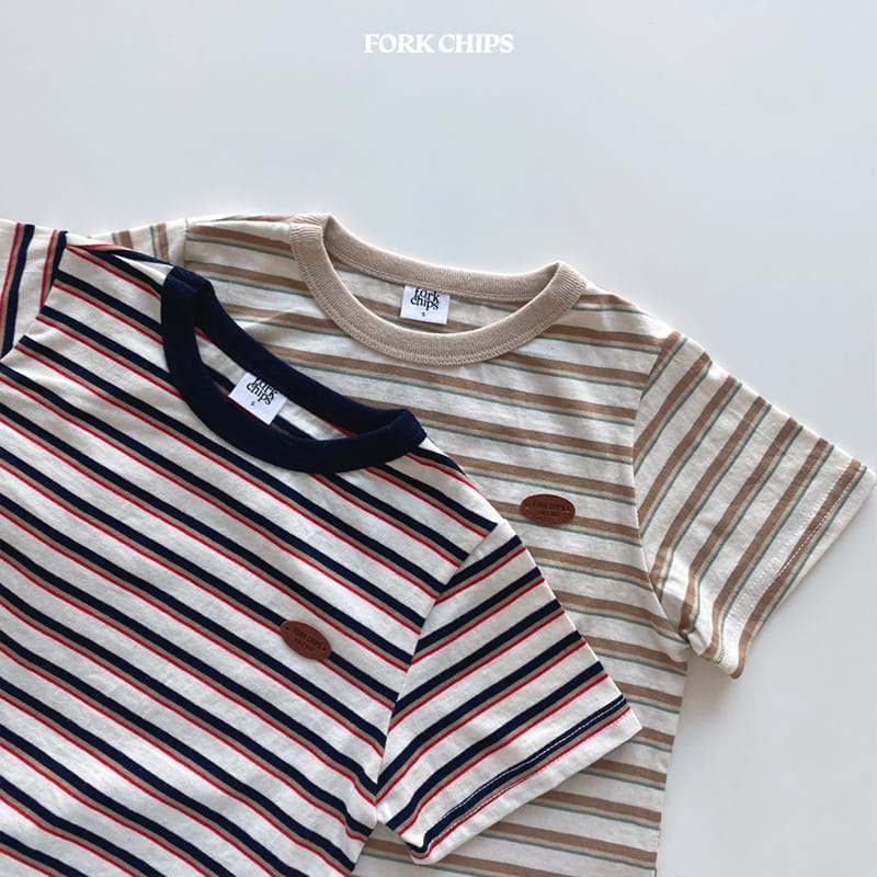 Fork Chips - Korean Children Fashion - #stylishchildhood - Marcaro Short Sleeves Tee - 4