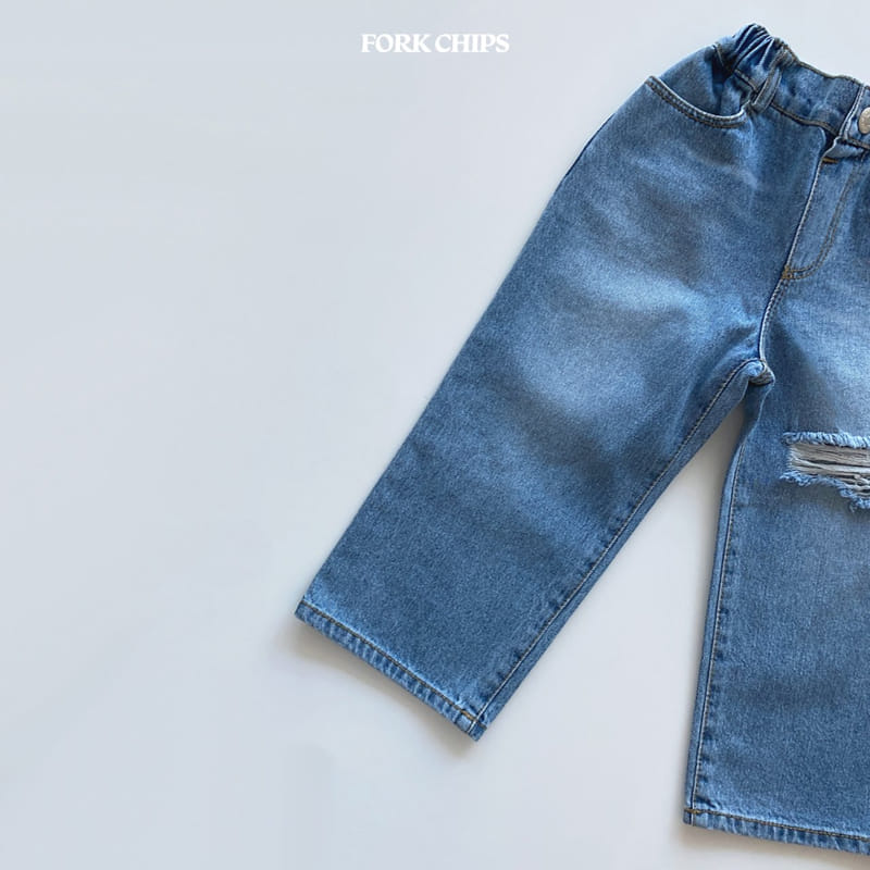 Fork Chips - Korean Children Fashion - #childofig - French Slit Jeans - 12