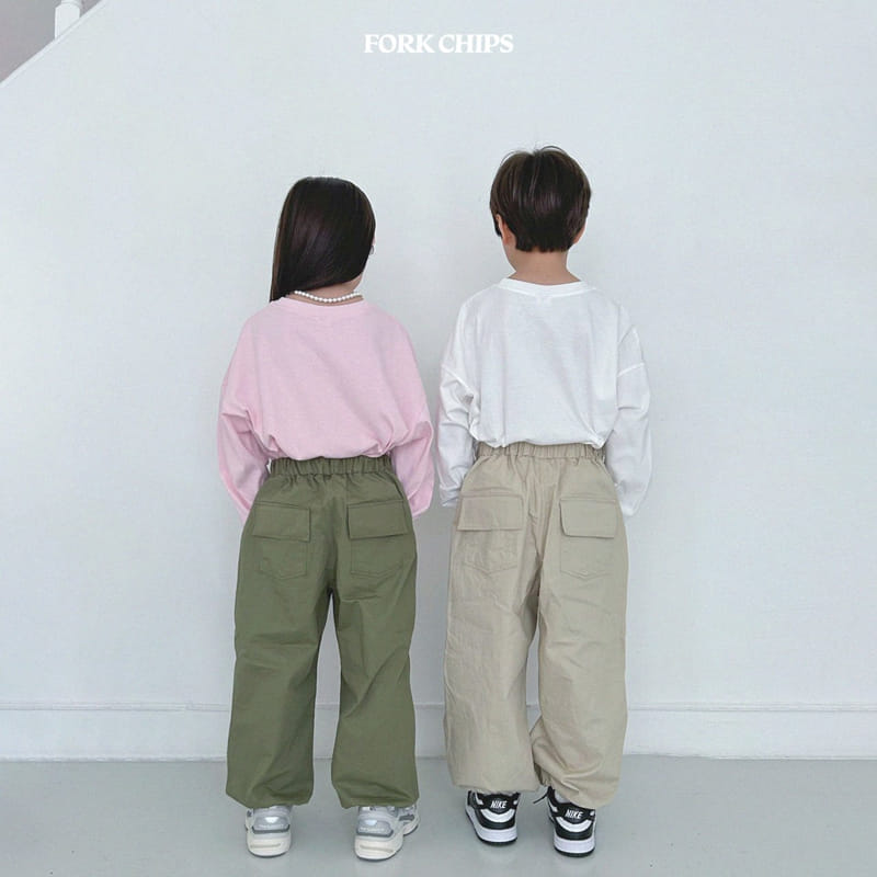 Fork Chips - Korean Children Fashion - #designkidswear - Sera Day Cargo Pants - 12