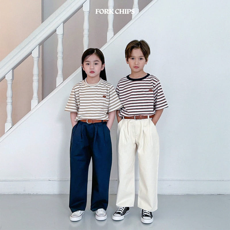 Fork Chips - Korean Children Fashion - #discoveringself - Marcaro Short Sleeves Tee - 7